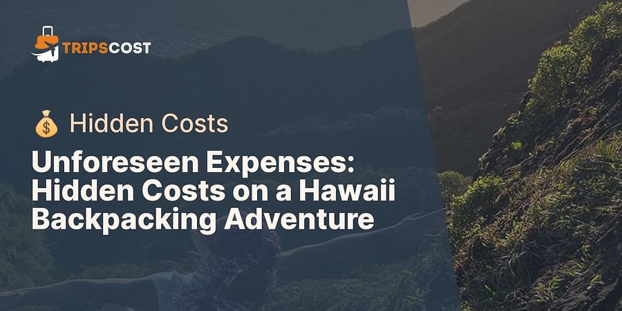 Unforeseen Expenses: Hidden Costs on a Hawaii Backpacking Adventure - π° Hidden Costs